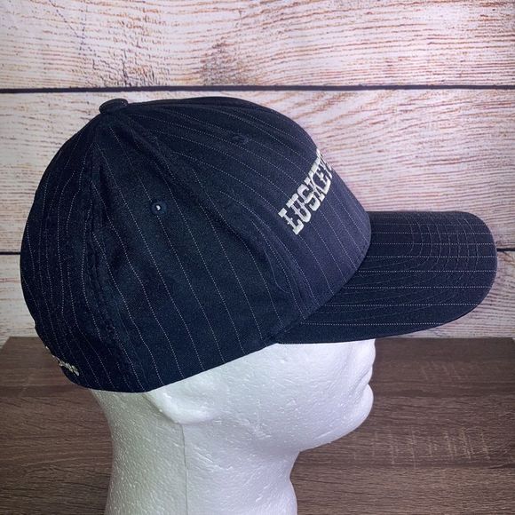 Vintage Small/Medium FlexFit Lusky’s /Ryon’s Stockyards Blue Fitted Hat - Picture 6 of 12